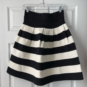 Anthropologie Girls From Savoy Black & White Skirt - Size M/L